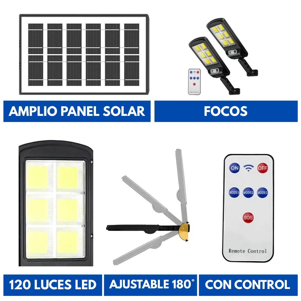 REFLECTOR SOLAR LED PARA EXTERIORES