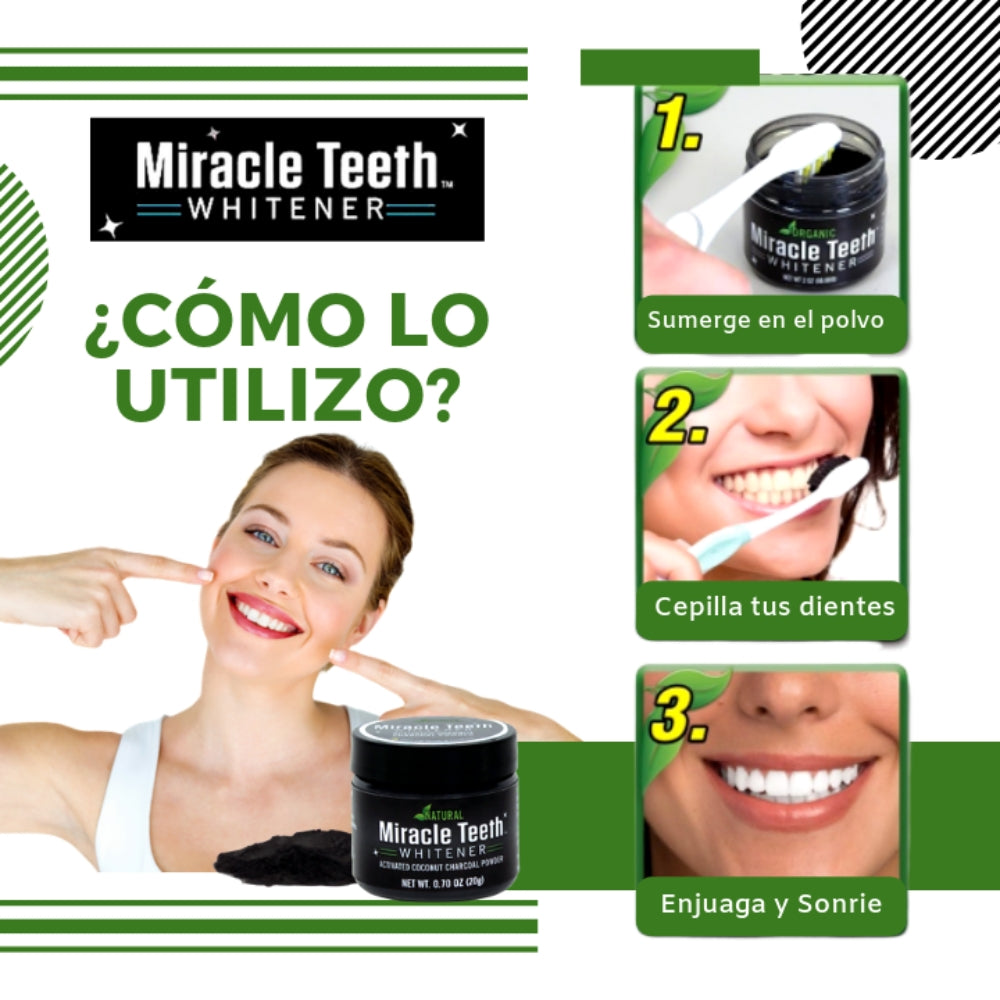 BLANQUEADOR DENTAL DE CARBÓN