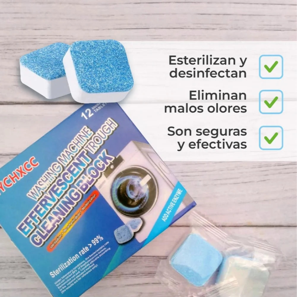 PACK PASTILLAS LIMPIEZA DE LAVARROPAS