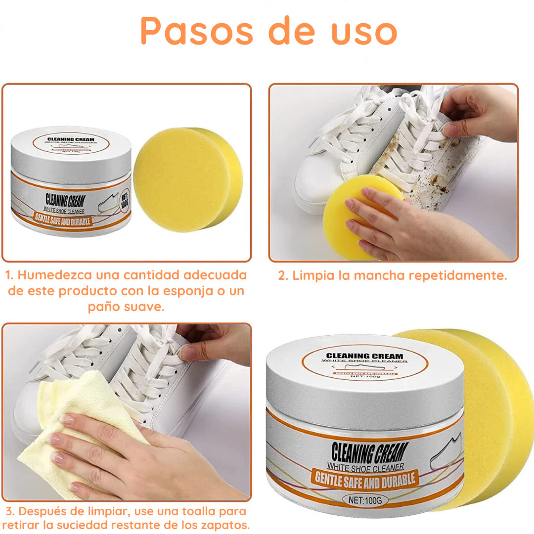 CREMA LIMPIADORA MULTIFUNCIONAL PARA ZAPATILLAS