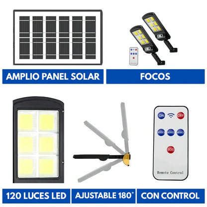 REFLECTOR SOLAR LED PARA EXTERIORES